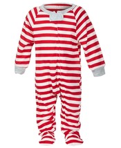 allbrand365 designer Baby Matching Striped Footed Pajama Red Stripe Size 24M - £24.62 GBP