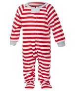 allbrand365 designer Baby Matching Striped Footed Pajama Red Stripe Size... - £25.23 GBP