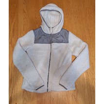 Jacket sweater so fleece full zip gray white size xs - £6.17 GBP