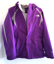 Girls XL (18) The North Face Hyvent Full Zip Logo Rain Lightweight Jacket Purple - £26.60 GBP