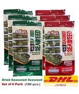 6 Packs DRIED SEAWEED SNACK 30 pcs SINGHA MASITA JAPANESE CRISPY SNACK - $1,004.50 MXN+