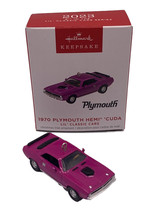 Hallmark 0.58&quot; Ornament 2023, Lil&#39; Classic Cars 1970 Plymouth Hemi &#39;Cuda... - $15.83