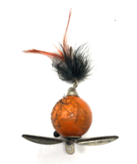 Vintage Fishing Lure Worth Co Flutter Fin Black And Yellow Fishing lure - £23.94 GBP