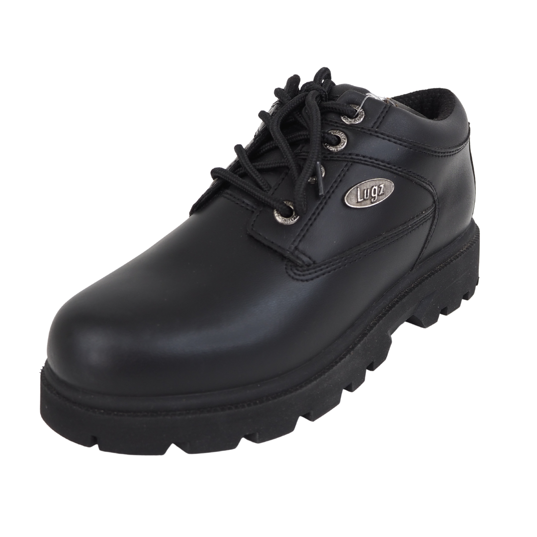Primary image for Lugz Master SE Boys Shoes BLASTL-001 Black Leather Steel Toe Workwear  Size 6