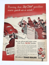 WWII February 16, 1942, Texaco Sky Chief Gas and Briggs Pipe Tabacco print ad - £11.79 GBP