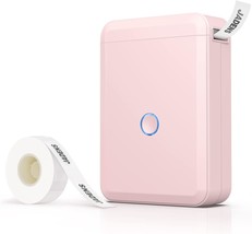 Light Pink Jadens Portable Bluetooth Label Printer For Storage, Complete With - £23.83 GBP