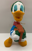 Vintage Walt Disney Co Donald Duck Present Christmas 4 in Plastic Ornament - £15.81 GBP