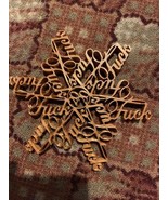 FUCK2020 SNOWFLAKE ~ Christmas Xmas Tree Ornament ~ C.O.V.I.D FuckFlake - $7.92