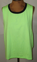 New Womens Nike Swim Womens Tank Cover Mesh Back XL Workout Bright Green Black - £33.52 GBP