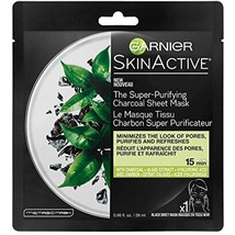 Garnier SkinActive Super Purifying Charcoal Sheet Mask, 12 Count - $13.09