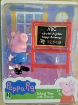 Peppa Pig School time With George 2 Piece Action Figure Toy New NIB Sealed - £9.46 GBP