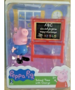Peppa Pig School time With George 2 Piece Action Figure Toy New NIB Sealed - £9.43 GBP