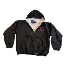 Jansport Packable Hoodie 1/2 zip Sweatshirt  Virginia Tech Black Windbreaker L - £29.98 GBP