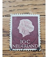 Netherlands Stamp Queen Juliana 10c Used 344 - $18.36 MXN