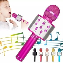 Karaoke Bluetooth Speaker With Microphone,Rechargeable Portable Voice Ch... - £14.98 GBP
