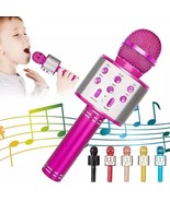 Karaoke Bluetooth Speaker With Microphone,Rechargeable Portable Voice Ch... - £14.91 GBP