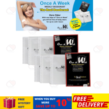 2 Pack : 6 Wipe ONCE A WEEK Disposable Deodorant Heal Body Underarm Zero Odour - £15.41 GBP