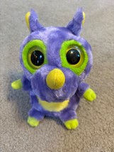 Aurora Yoohoo &amp; Friends Purple And yellow Rino Stuffed Plush Animal 6in RARE - $18.69