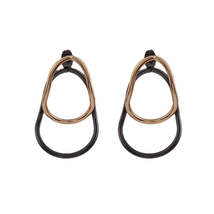 Two-Tone Double Oval Ear Jackets - $12.99