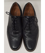 Dockers Mens Leather Wingtip Oxford Dress Shoes 12 M Black - $113.73 CAD