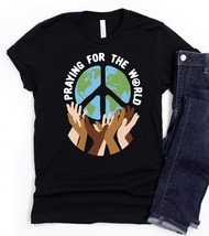 Exclusive Thredz praying for the world tee in Black - £23.92 GBP