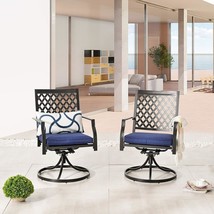 Lokatse Home Patio Swivel Rocker Chairs Furniture Metal Outdoor Dining C... - £214.39 GBP