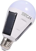 Solar Panel LED Bulb E27 with Ip65 Portable Waterproof Outdoor 6500k Ten... - £23.39 GBP