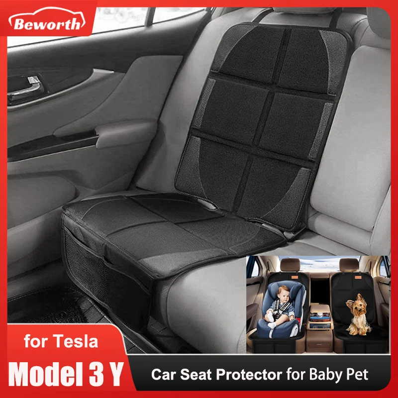 Car Seat Cover Protector for Tesla Model 3 Y for Kids Baby Girls Back Seat - £16.74 GBP
