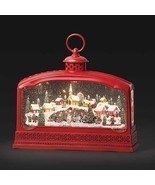 9 inch tall by 11 inch long lighted musical village scene- Battery opera... - $314.50 CAD