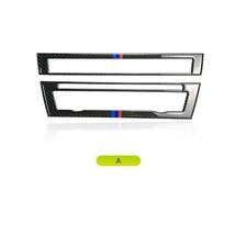 2pcs Car Real   Air Conditioning CD Control Panel Cover Trim for  5 Series F10 2 - £88.32 GBP