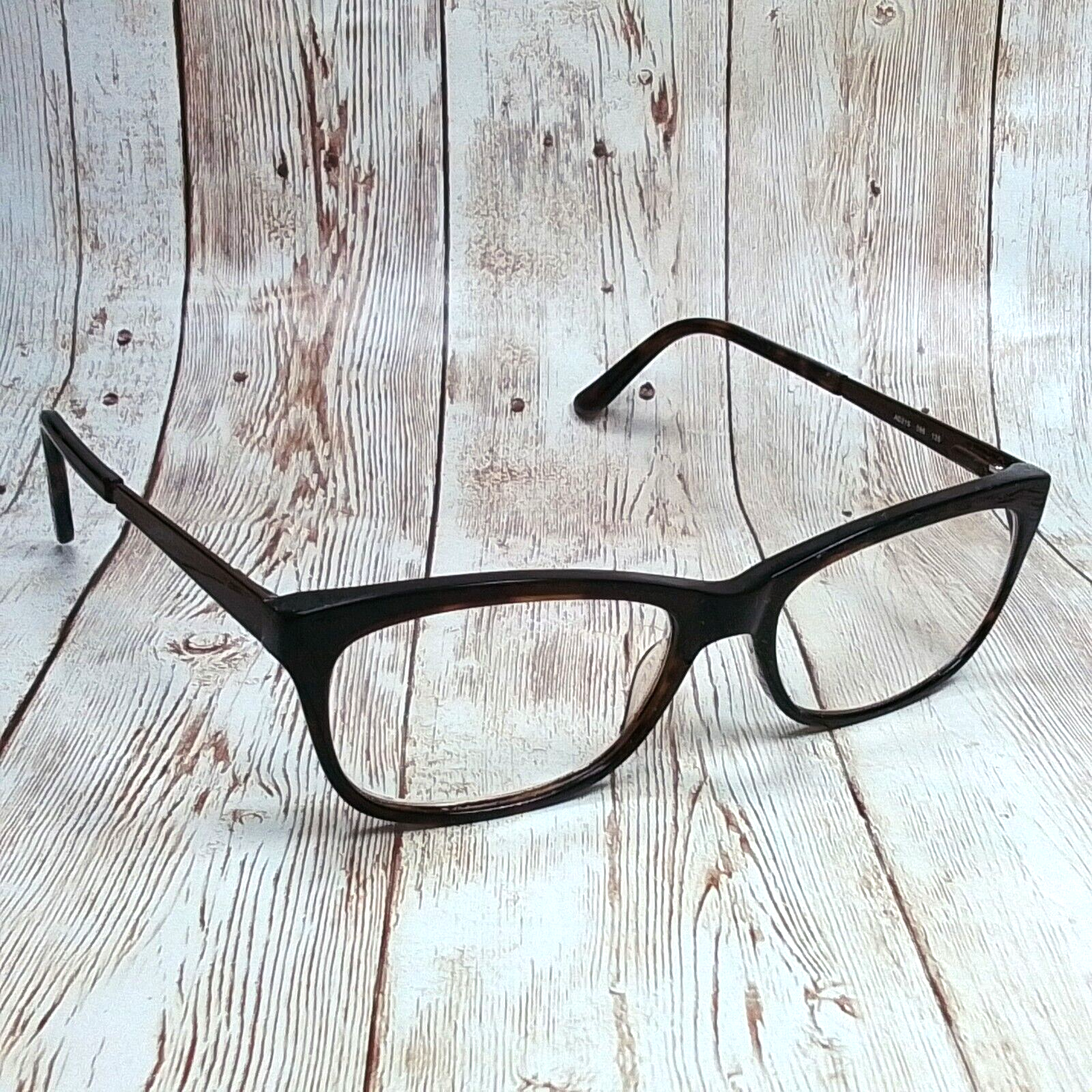 Adensco Tortoise Brown Rectangular Eyeglass FRAME ONLY - AD215 086 52-16... - $22.25