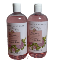 Rosewater Crabtree &amp; Evelyn  Bath and Shower Gel- 2-16.9oz/500ml Ea New - $38.60