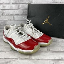 Nike Air Jordan Retro 11 XI Low Cherry Red 2016 Sz 6.5Y 528896-102 Shoes w/box - $76.18