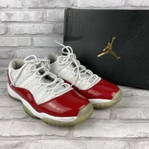 Nike Air Jordan Retro 11 XI Low Cherry Red 2016 Sz 6.5Y 528896-102 Shoes w/box - £61.26 GBP