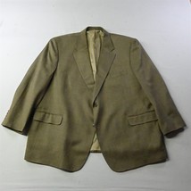 Comfort Zone George Foreman 56R Green Herringbone Wool Blazer Jacket Spo... - $74.99