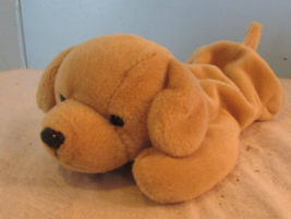 TY Beanie Babies Baby plush DOG PUPPY   &quot;FETCH &quot;  BROWN -TAN - £7.10 GBP