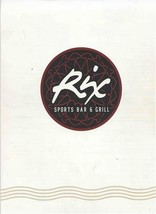Rix Sports Bar &amp; Grill &amp; Rix Kids Menu Walt Disney World Coronado Spring... - £17.17 GBP