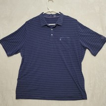 Johnnie O Mens Polo Shirt Size XXL Blue Purple Short Sleeve Golf Casual Logo - $23.87