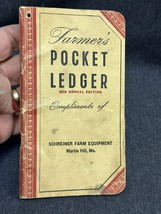 JOHN DEERE 1952 1953 Farmers Pocket Ledger Schreiner Farm Equip. Marble ... - £36.68 GBP