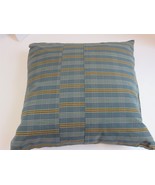 Calvin Klein Kashmir Madras Stripe Blue deco pillow NWT $125 - $65.29 CAD