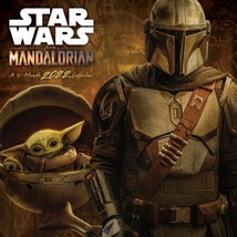 Star Wars The Mandalorian 16 Month 2022 Character Art Images Wall Calend... - $14.49