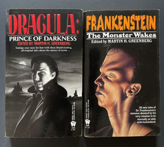 DRACULA &amp; FRANKENSTEIN Horror Anthologies Edit Martin H Greenberg 1st Pr... - £22.92 GBP