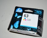 Genuine OEM HP 63 Single Tri-Color Original HP Ink Exp NOV 2022 - $17.44