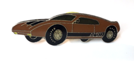 Vintage Sports Car Lapel Pin Brown Black Gold Tone - £6.72 GBP