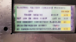 GTR / YES / GENESIS - VINTAGE LAMINATED JUNE 28, 1986 CONCERT TICKET STUB - $10.00