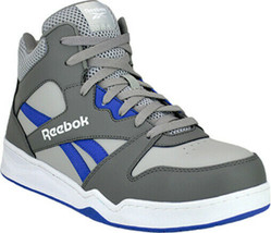 Reebok Composite Toe Classic BB4500 Styling High-Top Sneaker Grey/Blue 6 to 15 - £104.19 GBP