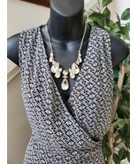 Halo Women&#39;s Gray 100% Polyester Sleeveless V-Neck Casual Jumpsuits Size... - $28.00