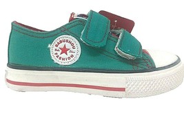 Canvas Sneakers Chuck Shoes Green Red for Kids School Shoes US 12 EU 30 - $253.79 MXN