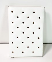 Classic Plain Notebook - Hardcover, White/Gold Dot - $184.50 MXN