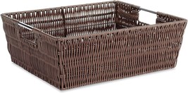 Whitmor Java Rattique Shelf Storage Tote Basket - £31.16 GBP